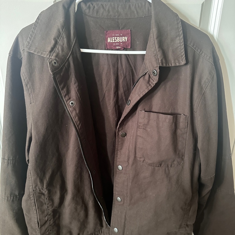 Alesbury Men's Dark Brown Shirt Jacket